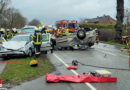 D: Frontalzusammenstoß auf der B 432 bei Bad Segeberg → drei Verletzte teilw. in Zwangslage