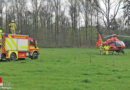 D: Feuerwehr Ratingen sichert nach Reitunfall Rettungshubschrauber-Landeplatz