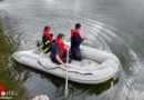 D: Feuerwehr Stuttgart und Tiernotdienst befreien Kormoran aus Fischernetz