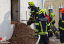 Oö: Brand im Hackschnitzelbunker eines landw. Anwesens in Dietach