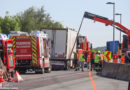 Oö: Stundenlange Sperre der Westautobahn bei Regau nach Lkw-Unfall im Baustellenbereich