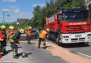 Oö: Fahrzeugkollision in der 40er Zone in Straßham (Alkoven)