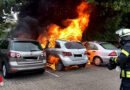 D: Abgestellter Pkw in Celle ging in Flammen auf und zog zwei weitere Autos in Mitleidenschaft