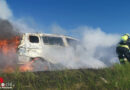 Nö: Vollbrand eines Pkws auf der A 2 bei Wiener Neustadt