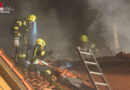 Oö: 10 Feuerwehren bekämpfen Wohnhaus-Dachstuhlbrand in Haibach im Mühlkreis