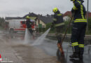 Oö: Unwetter sorgen am dritten Tag in Folge am 29.06.2022 für Einsätze von etwa 70 Wehren