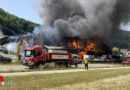 Schweiz: 150 Kräfte bei Vollbrand einer Holzbaufirma in Diepflingen