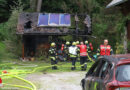 Oö: Acht Wehren bei brennendem Holzstadel in Rosenau am Hengstpass