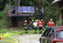 Oö: Acht Wehren bei brennendem Holzstadel in Rosenau am Hengstpass