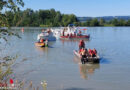 Oö: Sportboot-Bergung nach Leckage auf der Donau bei Pupping