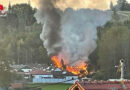 Oö: Oldtimer-Traktoren in brennendem Schuppen in Freistadt zerstört
