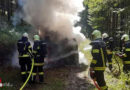 Oö: Feuerwehren verhindern Waldbrand nach Traktor-Vollbrand