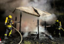 D: Schutzhütte bei Nideggen-Brück komplett bei Brand zerstört