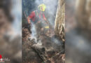 Oö: Langwieriger, schweißtreibender Waldbrandeinsatz nach Lagerfeuer in Bad Goisern