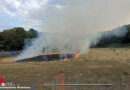 D: Brand in ehemaligem Fußballstadion in Velbert