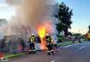 D: Brennt Trecker mit Strohpresse in Osterbruch