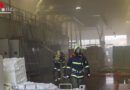 Nö: Maschinenbrand in Haugsdorf → 70 Feuerwehrleute im Einsatz