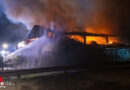 D: Großfeuer einer landwirtschaftlichen Lagerhalle in Großenaspe