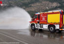 Zwei BAI Unimog-Tanklöschfahrzeuge Tunnel (TLF 3000) für den Frejus Tunnel