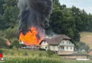 Stmk: In Vollbrand stehendes Wirtschaftsgebäude in Gnas → 13 Wehren alarmiert