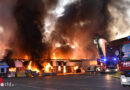 D: Millionenschaden bei Großfeuer bei Hausbaufirma in Harsefeld → 2 ha große Halle in Flammen