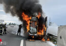 Nö: Brand eines Transporters auf der A1 (Westautobahn) bei St. Pölten