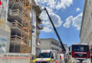 Bgld: Personenrettung mittels Teleskopmastbühne aus 5. Stock auf Baustelle in Oberwart