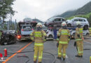 Sgb: Mehrstündige Bergeaktion nach schwerem Lkw-Unfall (Autotransporter) im Baustellenbreich auf A10