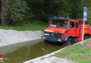 D: Fahrertraining auf der Unimog-Teststrecke in Ötigheim begeisterte Maschinisten der Feuerwehr