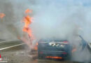 Nö: Fahrzeugvollbrand auf der A2 Südautobahn bei Wr. Neudorf / Stadtgrenze Wien