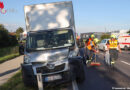 Oö: Auffahrunfall zwischen Pkw und Klein-Lkw