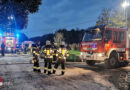 Stmk: Abschnittsübung “Wirtschaftsgebäudebrand” und “Verkehrsunfall” in Kaibing