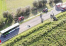 Stmk: Pkw-Überschlag nach Kollision mit Autobus bei Gratwein-Straßengel → ein Toter