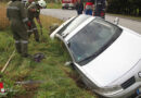 Bgld: Kurioser Einparkunfall in Rosendorf (Weichselbaum)