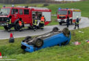 D: 22-Jährige nach Überschlag bei Rockenhausen aus Auto befreit