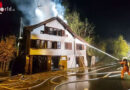 Schweiz: Ausgedehnter Brand eines Wohnhauses in Filzbach