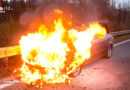 Vbg: Auto brennt an der A 14