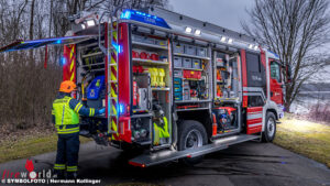 D: Vollbrand eines Gasgrillers auf Terrasse in Dsseldorf