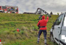 Oö: Kleintransporter überschlug sich nach missglücktem Überholvorgang in Ternberg