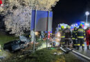 Stmk: Pkw aufgrund medizinischen Notfalls auf B 76 in Lannach gegen Baum gekracht