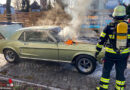 Bayern: Ford Mustang in München in Brand geraten