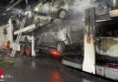 Schweiz: Brennender Autotransporter im Sonnenbergtunnel in Luzern