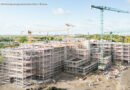 D: Rohbau-Fertigstellung von Berlins größter Schule: zwei Schulen, 80 Klassen, rund 1.600 Schüler