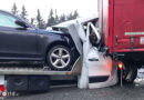 Nö: Klein-Lkw kracht auf A 1 bei St. Christophen aus Sattelschlepper → ein Eingeklemmter