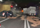 Schweiz: 2-fach-Menschenrettung nach Leichtlastzug-Pkw-Unfall im Mont-Terri-Tunnel