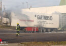 Oö: Sattelauflieger brennt erst in Reichersberg, später dann in Edt bei Lambach