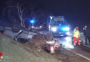 Nö: Pkw bei Statzendorf durch die Luft katapultiert und gegen Baum geschleudert