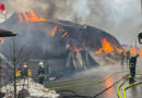 Nö: B4-Einsatz bei Großbrand eines landwirtschaftlichen Anwesens in St. Georgen an der Leys