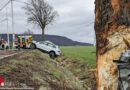 D: Mutter (35) und drei Kinder (5, 8, 13) bei Pkw-Kollision mit Baum in Coppenbrügge verletzt