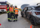 Oö: Kreuzungskollision zweier Autos in Holzhausen fordert eine verletzte Person